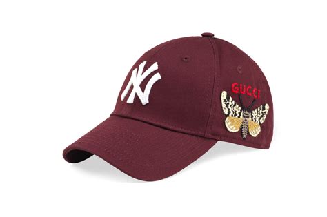 new york gucci hat maroon|ny yankees gucci logo.